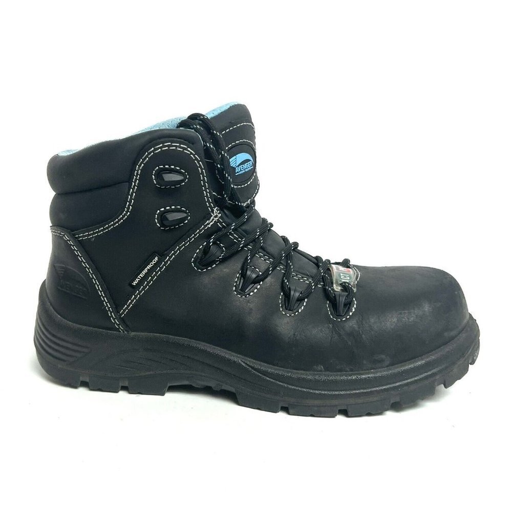 Avenger Womens Framer Comp Toe Boot Black Size 8.5 M